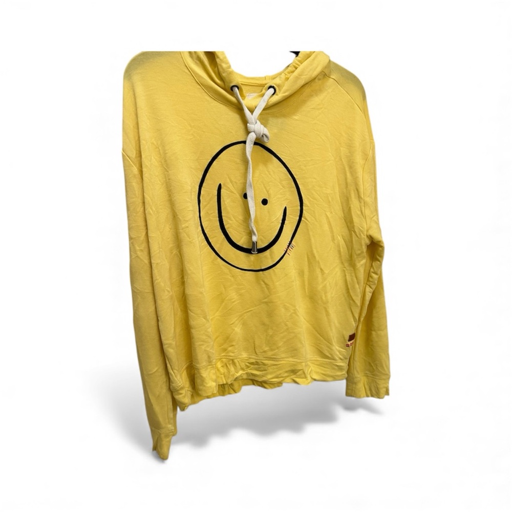 Peace Love World Yellow Hoodie Sz. Small